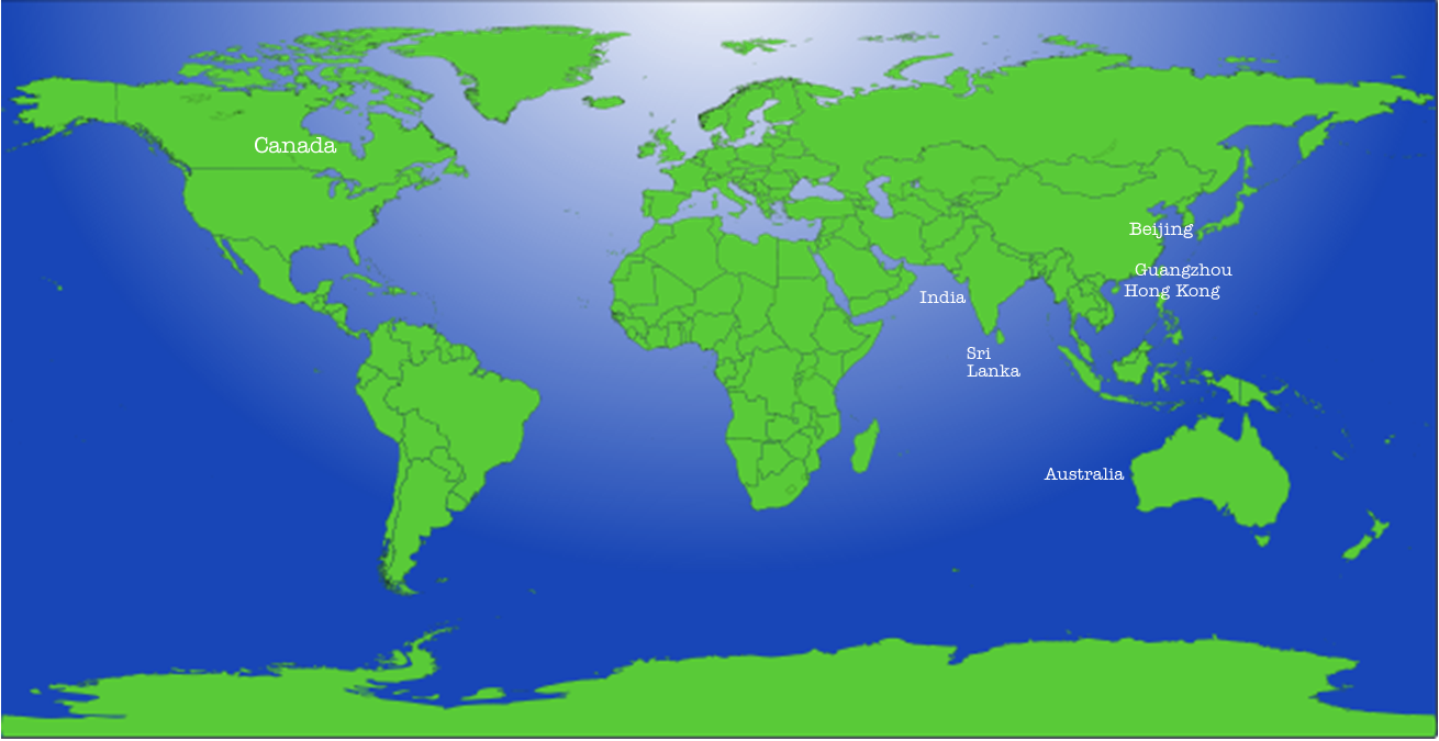 CBA and U-Tron Global Presence Map