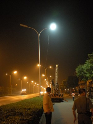 Lucas Twin Head LED Street Light